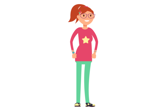 A Cartoon School Girl Character Review for Embroidery Projects