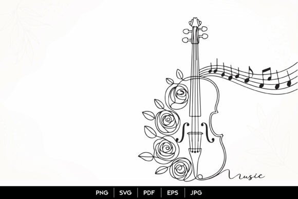 A Designer's Hands-On Review: The Elegant Violin Rose Music SVG