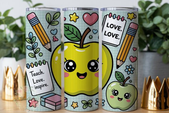 A Designer's Review of the Cute Teacher Apples Tumbler Wrap