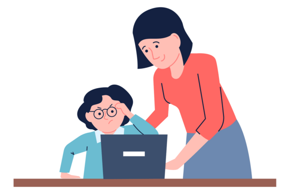 Mother Help Kid with School Study: A Designer's Embroidery Review