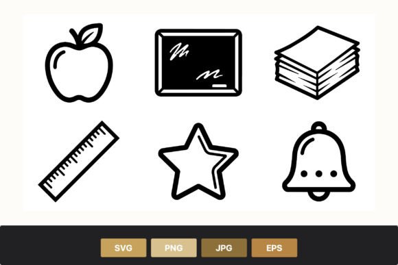 School Black Line Icons: A Designer's Real Stitch Review