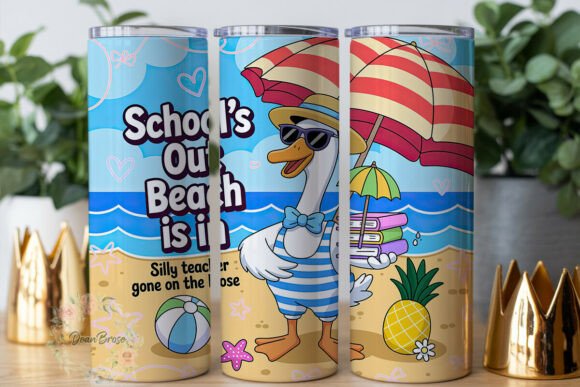 School's Out Beach: A Designer's Look at a Tumbler Wrap Design